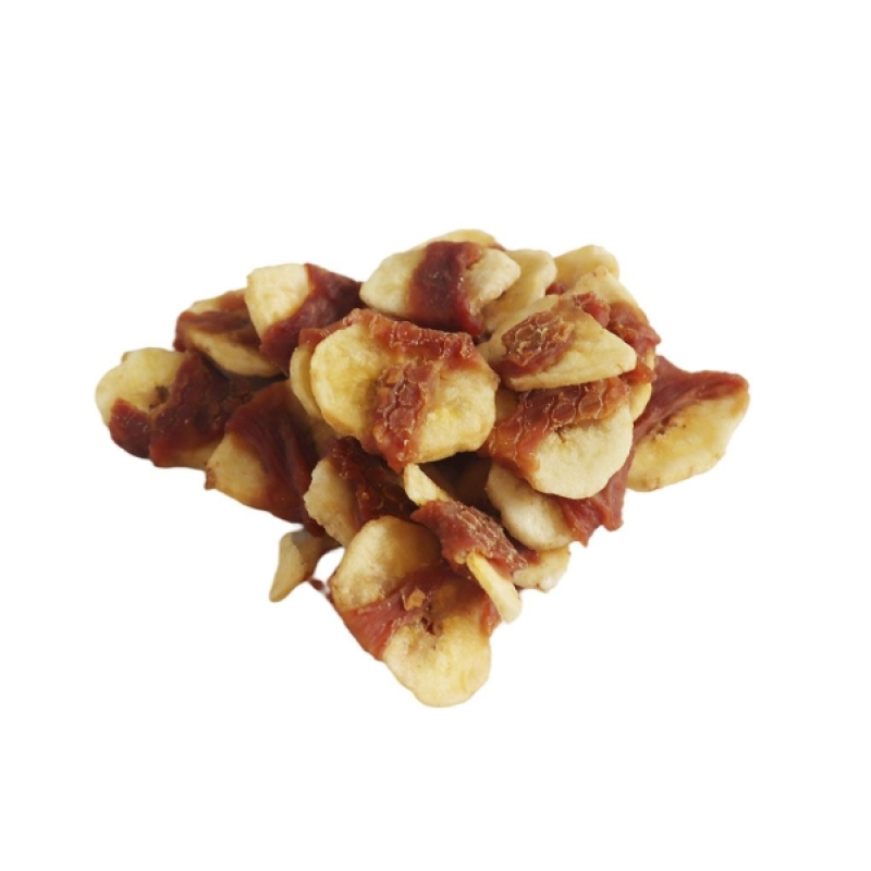 Pet Treats Supplier - Factory Sale Various Organic Freeze-Dried Pet Treats Duck Wrapped Banana