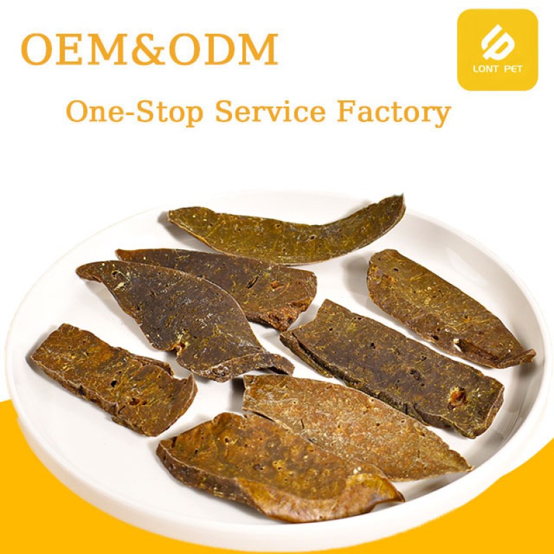 Pet Treats Supplier - OEM ODM Factory Crispy Beef Liver Slices Pet Treats Organic High Protein
