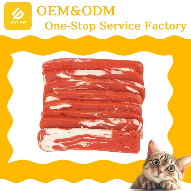 Pet Food Manufacturer - High Quality Customizable Pet Food Duck Cod Slice Meat-Based Cat Snacks