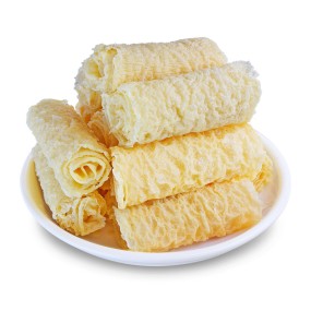 China Kitchen Prepared Meal Factory Wholesale Soybean Products Fried Bean Curd Roll Supermarket Instant Fast Food Hot Pot