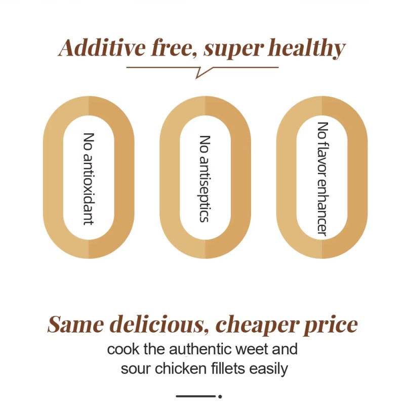 Catering Supply Chain Christmas Exclusive Sweet Sour Chicken Flavor Great No Preservatives Condiment Takeout Fast Food Gourmet