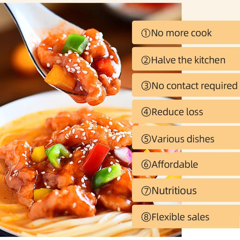 Catering Supply Chain Christmas Exclusive Sweet Sour Chicken Flavor Great No Preservatives Condiment Takeout Fast Food Gourmet