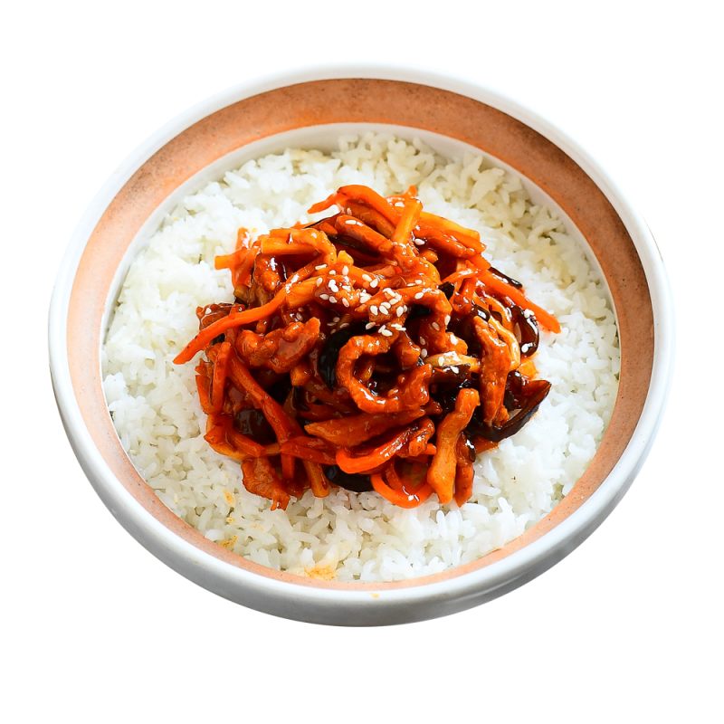 Prefabricated Food Package Ready to Eat Fast Food Fish Flavored Shredded Chicken Instant Package Asian Typical Food