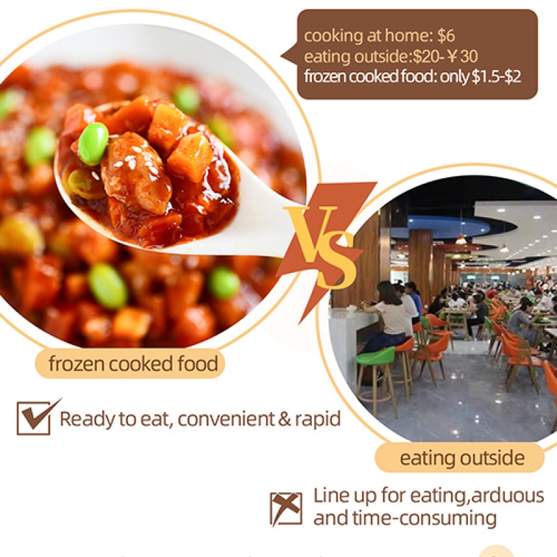 Wholesale  OEM  Stir-fried Kung Pao Chicken With Chilli Sauce Frozen Chicken for Export Frozen Ready to Eat Healthy Heating Food