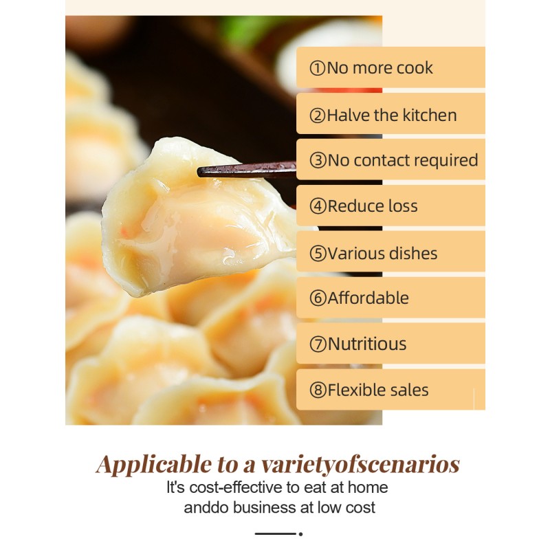 High Quality Private Label Increase Income Healthy Delicious Dumpling Gourmet Food on the Table