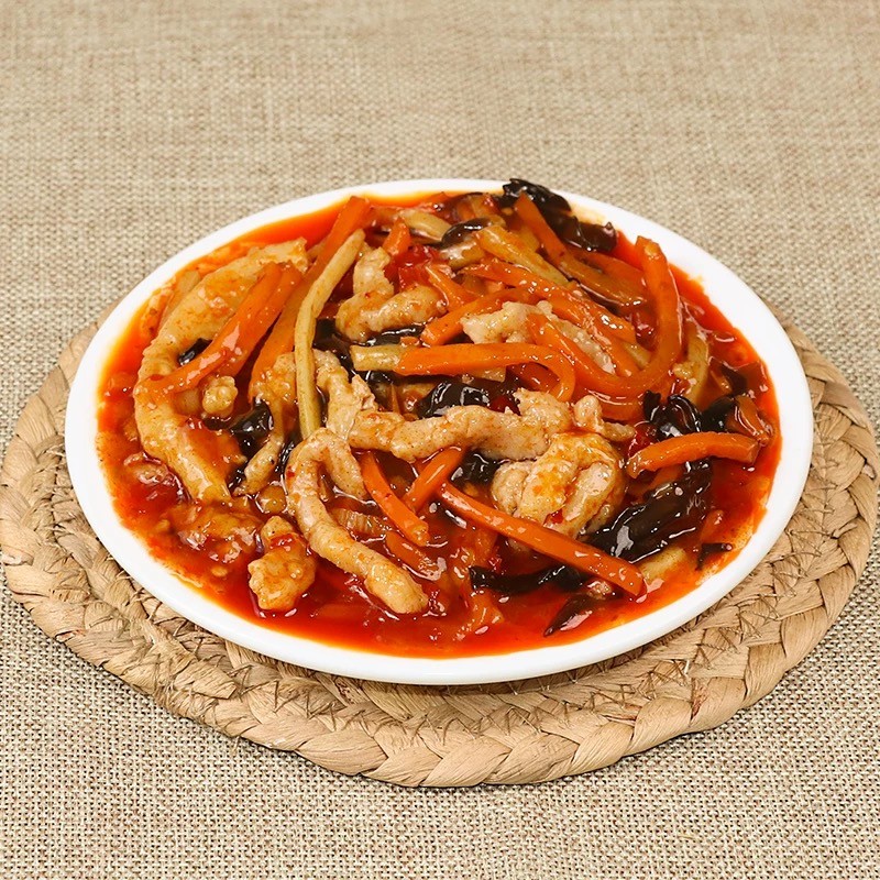 Wholesale High Quality Sweet and Spicy Shredded Pork Cooking Pack Frozen Yuxiang Pork Catering Quick-Frozen Food Takeout