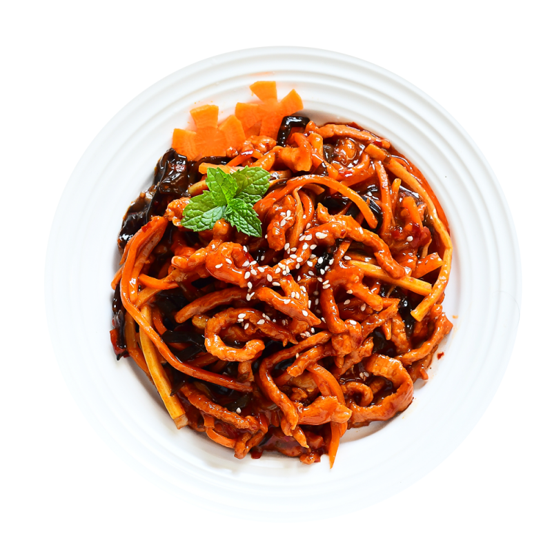 Wholesale High Quality Sweet and Spicy Shredded Pork Cooking Pack Frozen Yuxiang Pork Catering Quick-Frozen Food Takeout