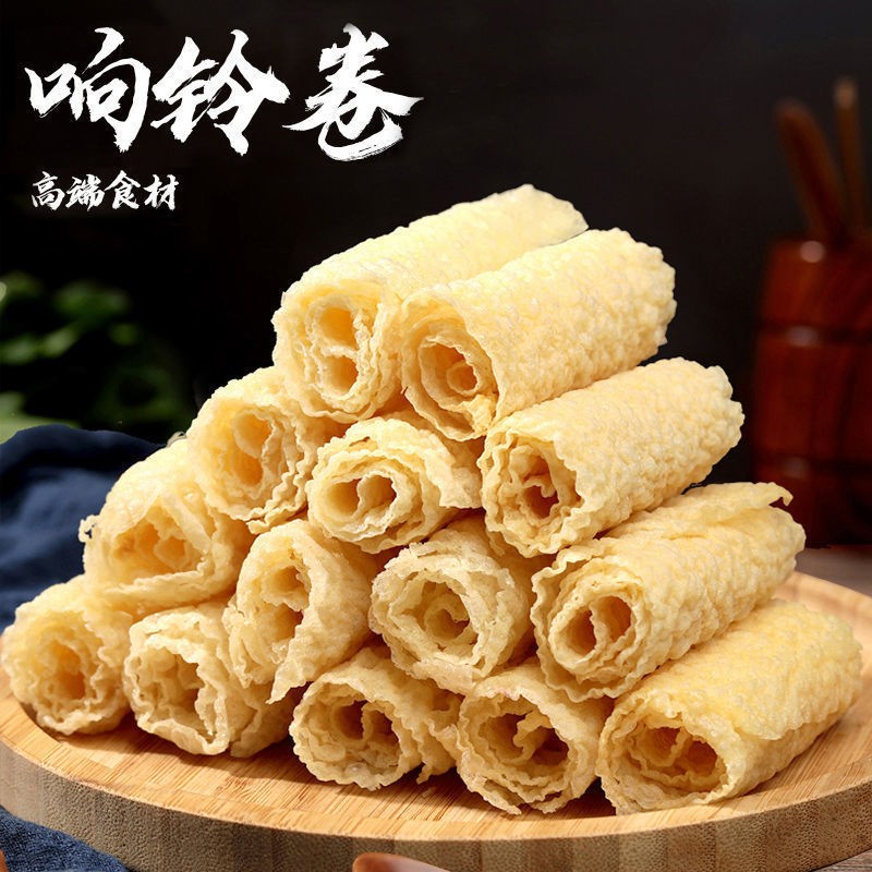 Wholesale Cantonese Style Golden Fried Dry Bean Curd Sheet Roll Restaurant  Family Meal Replacement High Product Permeability