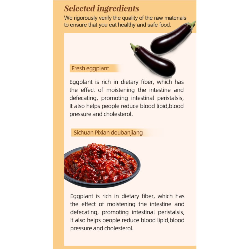 Free Samples Eggplant With Garlic Sauce Instant Heating Halloween Gift Party Cuisine Family Meal Replacement Vegetarian Dishes