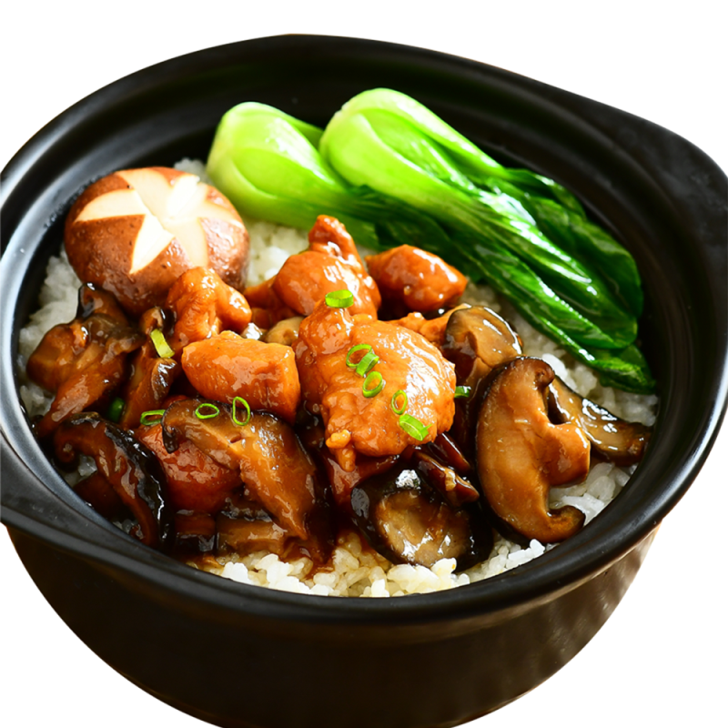 Wholesale Top Ranked Ready to Go Chinese Food Instant Delivery From Shandong Province Chicken With Mushroom Green Vegetable