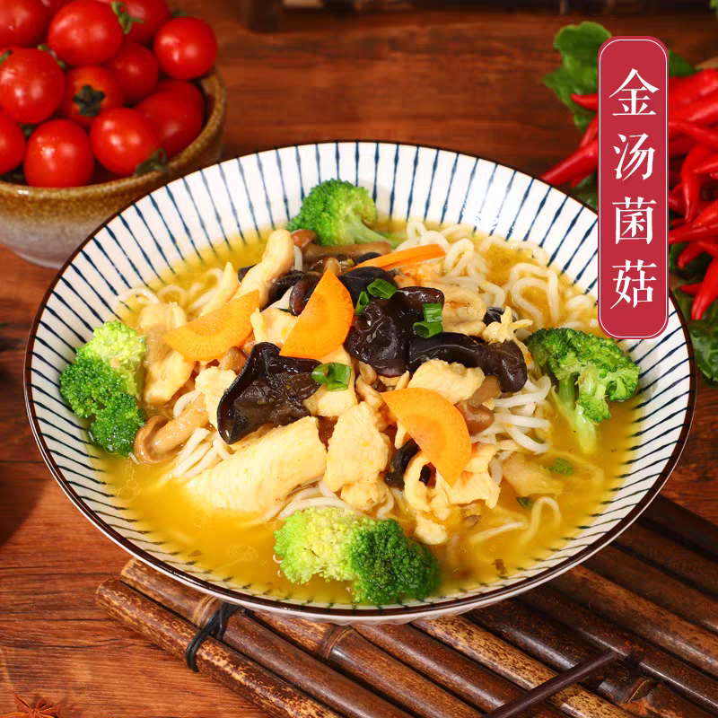 A Dish Served with Noodles Fusion of Ingredients Family Meal Replacement Rich Scene Chinese Say Goodbye to Fumes