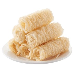 Wholesale Cantonese Style Golden Fried Dry Bean Curd Sheet Roll Restaurant  Family Meal Replacement High Product Permeability