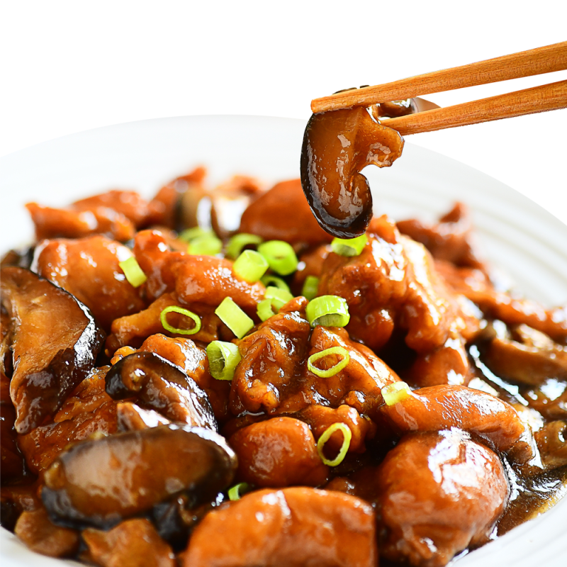 Wholesale Top Ranked Ready to Go Chinese Food Instant Delivery From Shandong Province Chicken With Mushroom Green Vegetable
