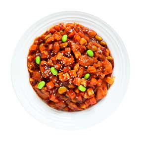 Fast Food Seasoning Bag Fried Chicken With Potatoes and Peppers Instant Frozen Food