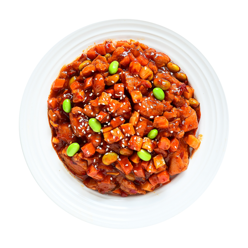 Fast Food Seasoning Bag Fried Chicken With Potatoes and Peppers Instant Frozen Food