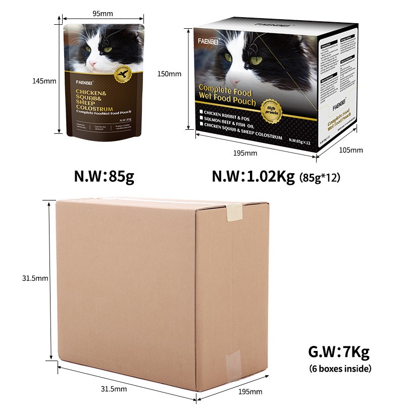 Cat Wet Food Pouch Factory - Ready to Ship Chicken