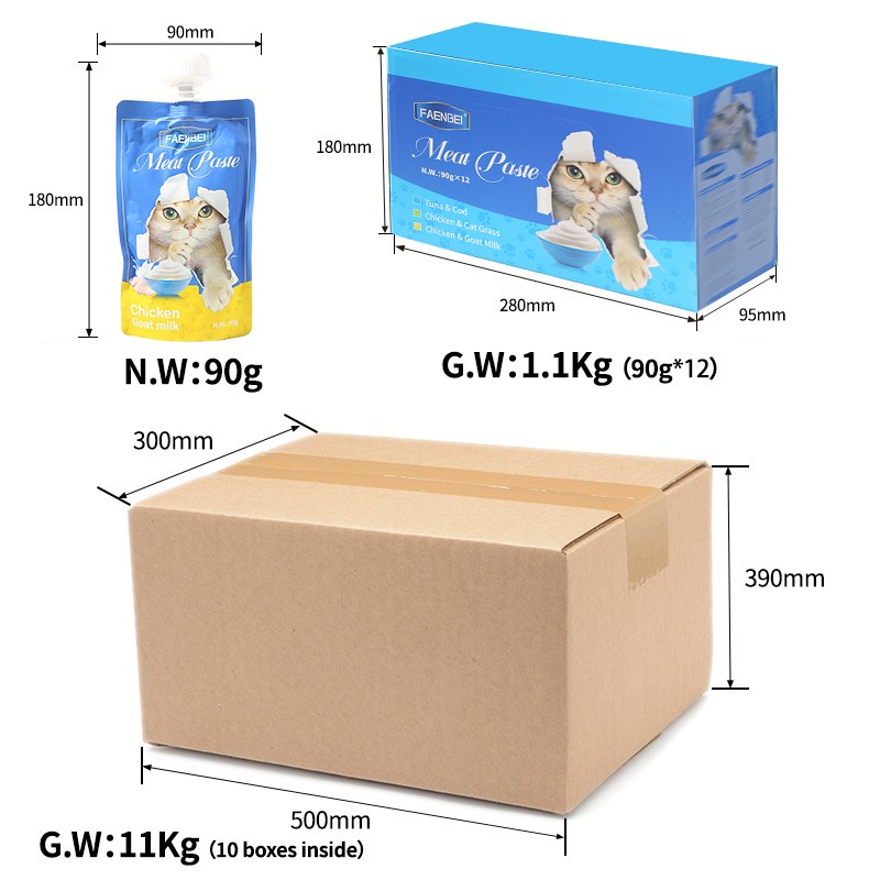 Cat Food Pouch Factory - OEM Multiple Flavors Pouches