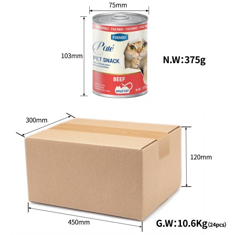 Cat Food Can Supplier - Various Flavor 375g Custom