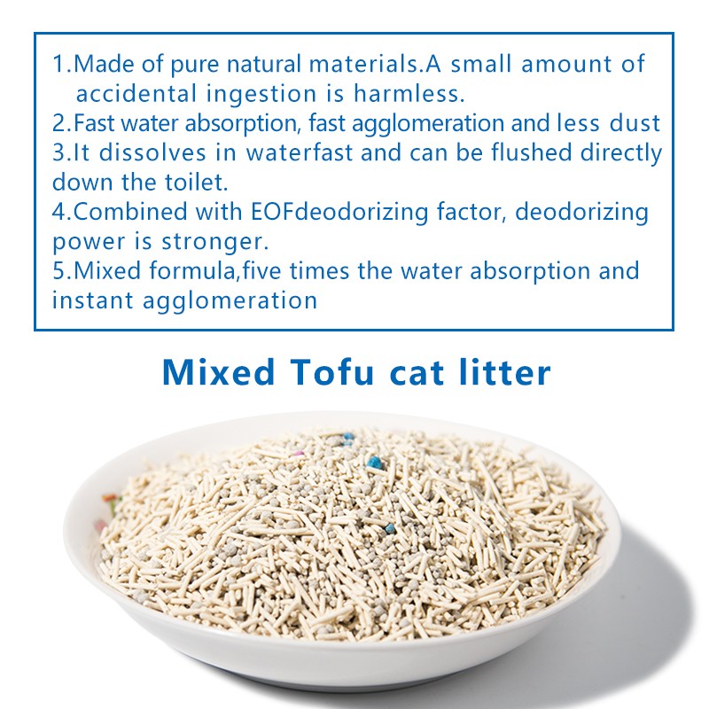 Mix Tofu Cat Litter Supplier - Private Label 6L Package