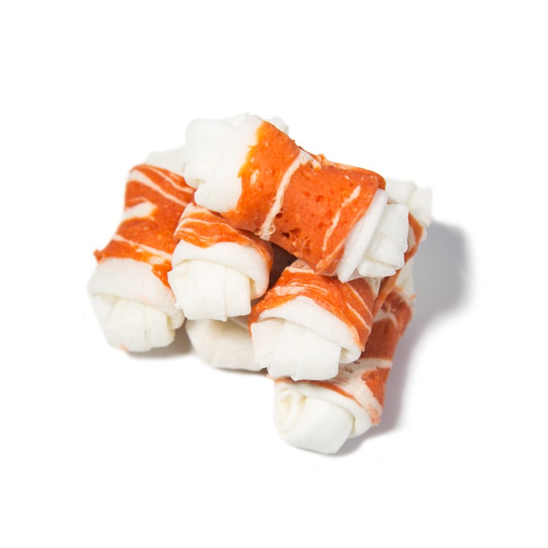 Rawhide Dog Chew Factory - Custom Salmon Flavor OEM