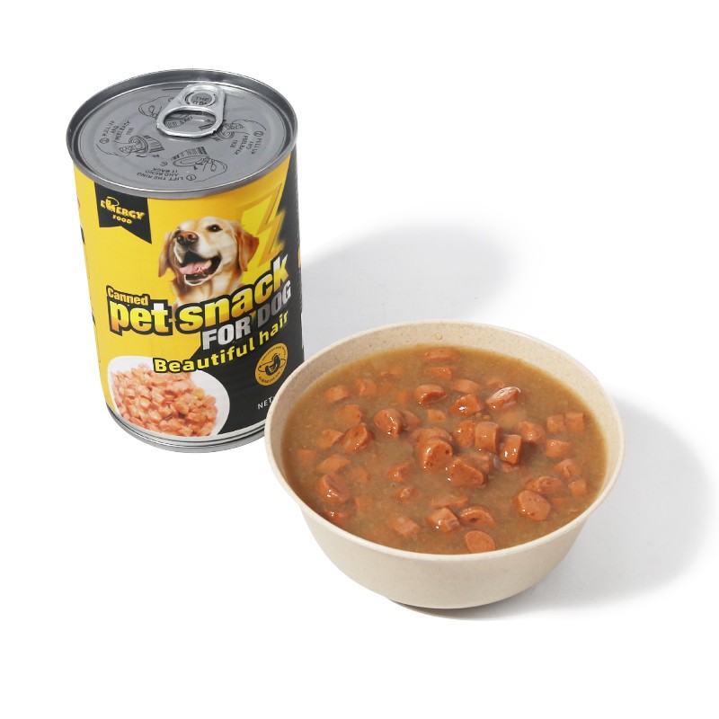 Canned Dog Food Factory - 400g Chunk Meat Label
