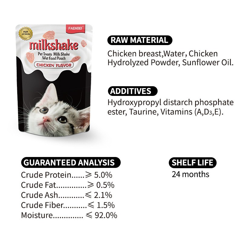 Cat Wet Food Pouch Supplier - Chicken Flavor Pouches