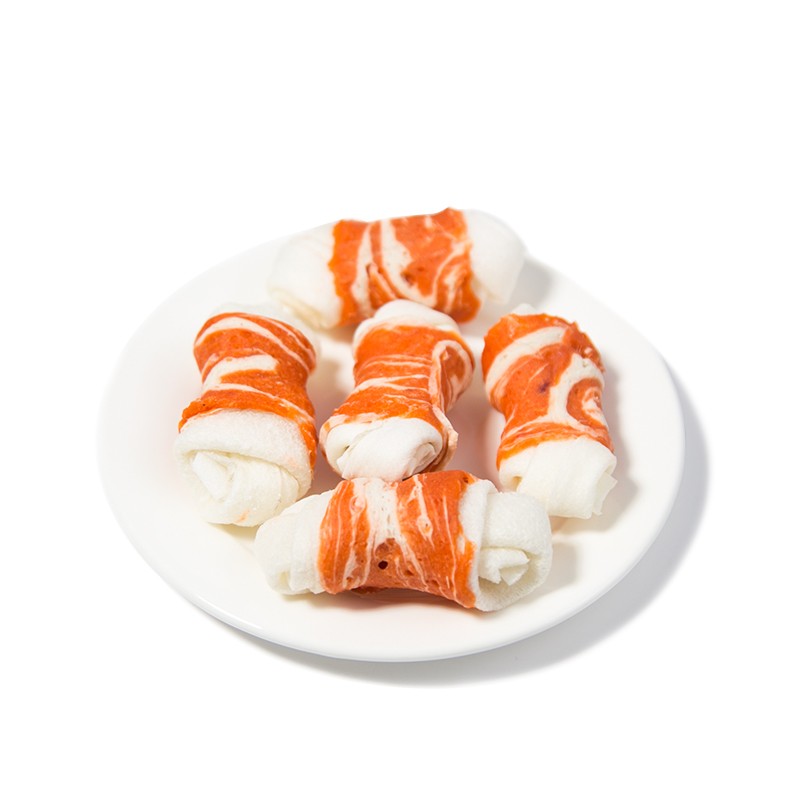 Rawhide Dog Chew Factory - Custom Salmon Flavor OEM