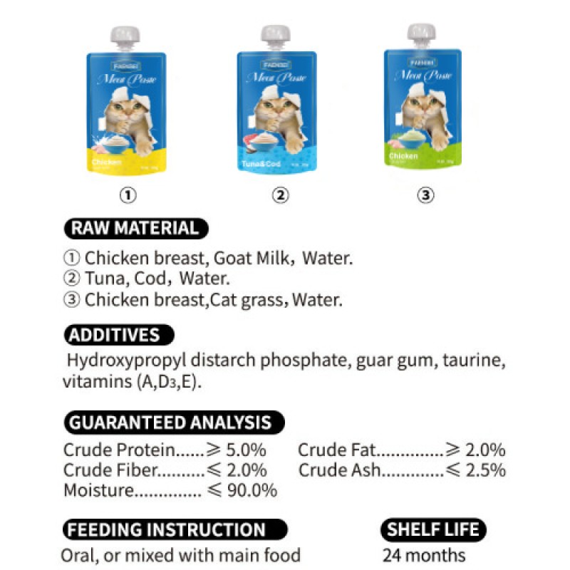 Cat Food Pouch Factory - OEM Multiple Flavors Pouches