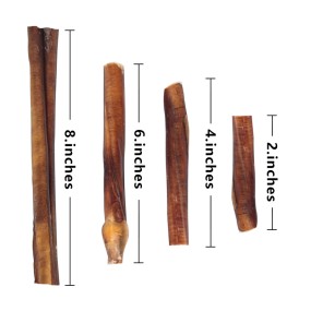 Dried Beef Pizzle Manufacturer - OEM 6 Inches Natural