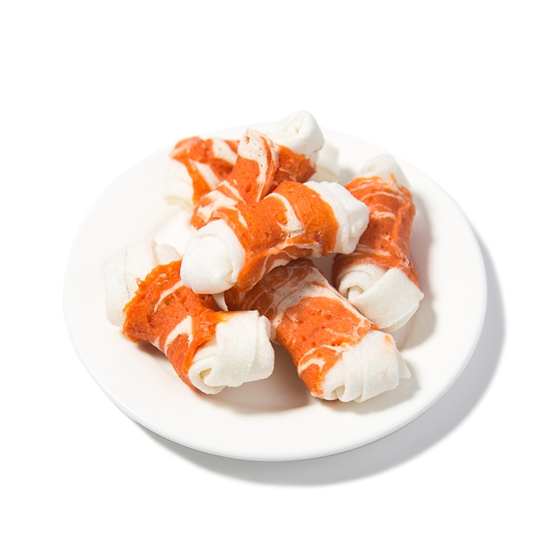 Rawhide Dog Chew Factory - Custom Salmon Flavor OEM