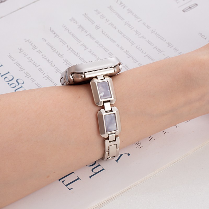 Metal Watch Band Factory - Resin Metal Block Watch Strap for Apple Watch IWTCH789