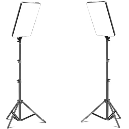 LED Panel Light Supplier - 12-24inch Adjustable Tripod Stand Dimmable for YouTube Tiktok