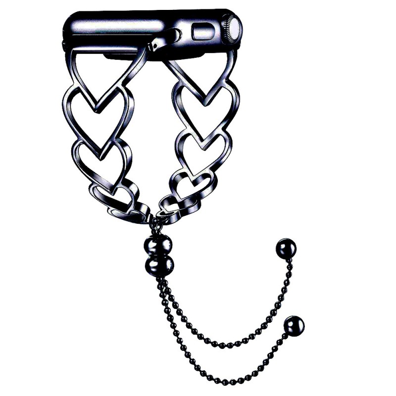 Heart-shaped Bracelet Manufacturer - Metal Strap for Apple Watch Ultra 8-4 49-40mm Women