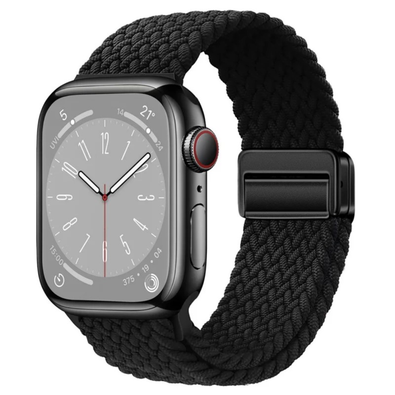 Nylon Watch Band Supplier - Magnetic Buckle Braided Solo Loop Band for Apple Watch