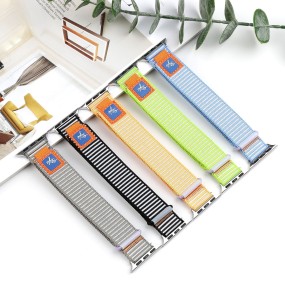 Luminous Watch Strap Factory - Fluorescent Nylon Loop Velcro Strap for iWatch1-10 S9