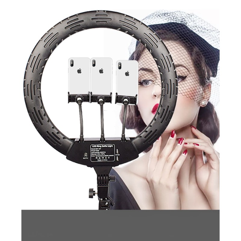 Photographic Ringlight Supplier - Wholesale 18 Inch Custom Video Selfie LED Ring Fill Light