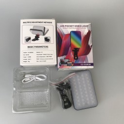 RGB Clip Lamp Factory - Adjustable RGB Clip LED Lighting for Phone Makeup YouTube Effect