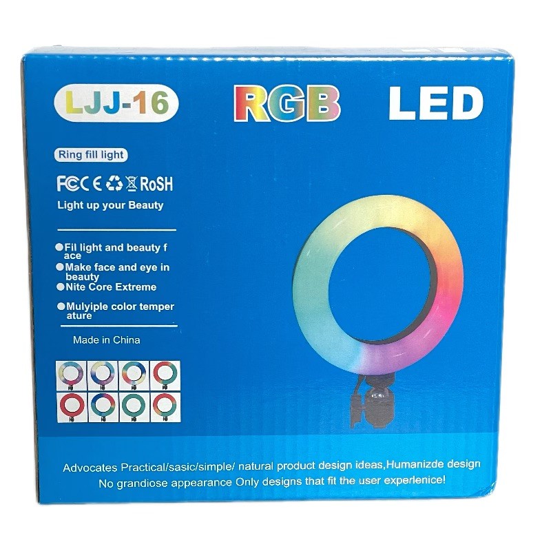 LED Ring Light Supplier - 6 Inch RGB Circle Fill LED Selfie Ring Light for Makeup Live Stream