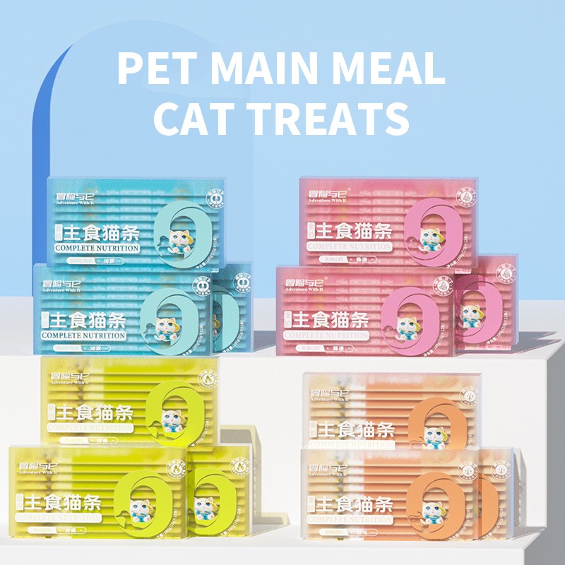 Cat Snacks Factory - Hot Sale Customizable High-Protein Cat Sticks Multi-Flavor Wet Food Snacks