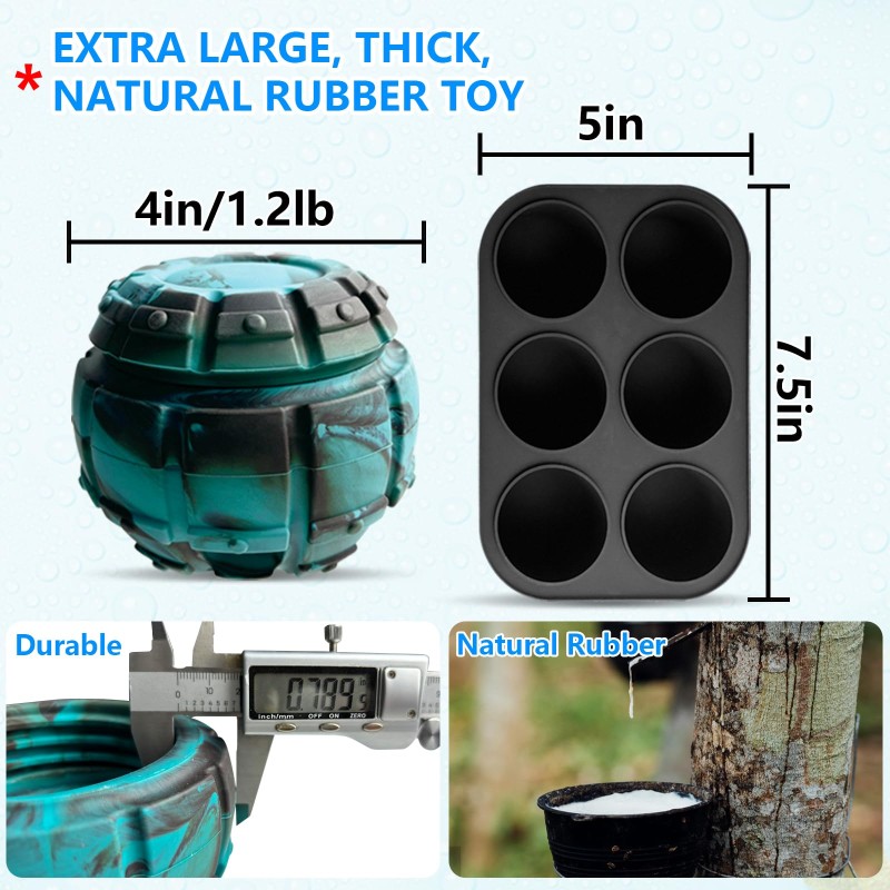 Dog Toy Factory - Manufacturer Wholesale Rolling Dog Ball Interactive Toy Slow Feeder Freezable Rubber