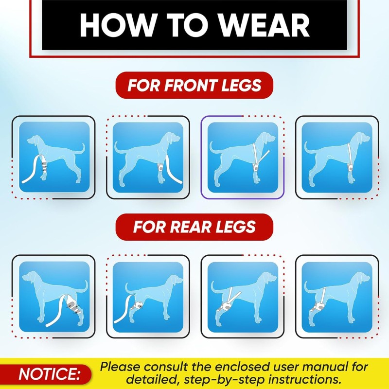 Dog Brace Supplier - Wholesale Breathable Hock Adjustable Recovery Sleeve Dog Leg Knee Brace Support