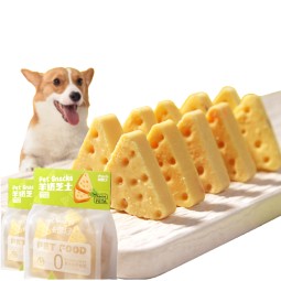 Dog Training Treats Supplier - Wholesale Dog Treats Goat Milk Cheese Cubes Mixed Rice Triangle Feta Cheese