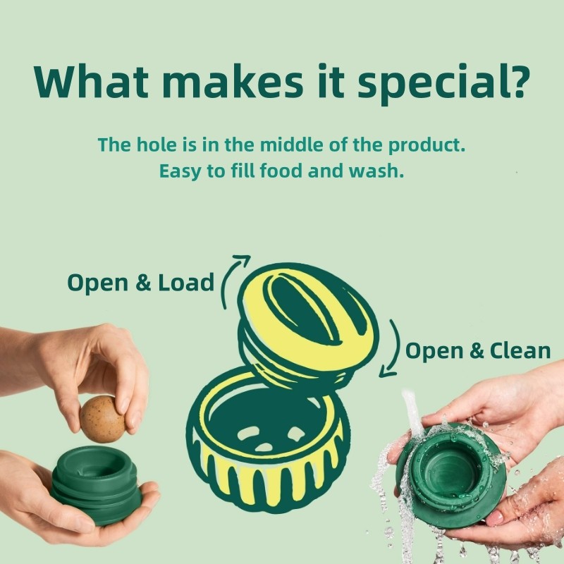 Chew Toy Supplier - Welovepet Rubber Pet Slow Licking Snack Ball Factory Custom Interactive Chew Toy