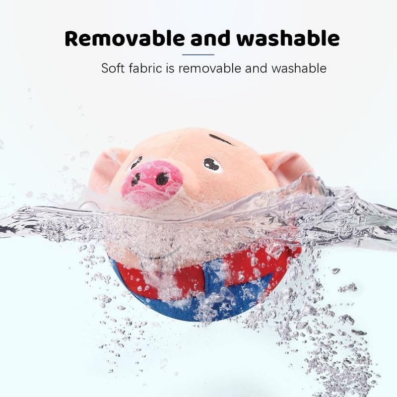 Dog Toy Manufacturer - Hot Selling Rechargeable USB Cartoon Pig Electronic Interactive Dog Toy Bouncing