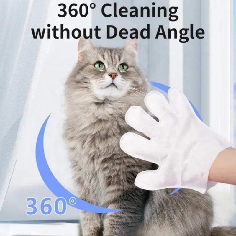 Pet Grooming Wipes Manufacturer - N4P Manufacturer Wholesale Pet Grooming Gloves Wet Wipes Organic 10 Pcs