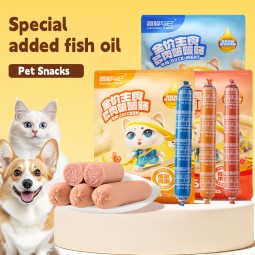 Pet Sausage Factory - N4P Hot Sale All-Natural Ham Sausage 65% Meat Content Deep Sea Fish Oil