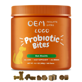Probiotic Treats Manufacturer - OEM/ODM 400g Natural Probiotic Soft Chews Dog Treats for Gut Health