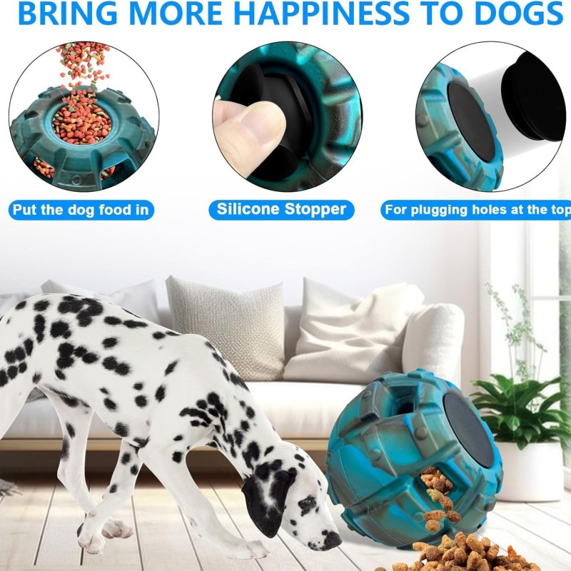 Dog Toy Factory - Manufacturer Wholesale Rolling Dog Ball Interactive Toy Slow Feeder Freezable Rubber