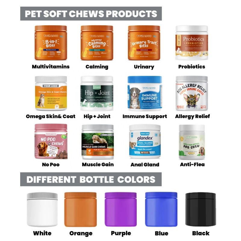 Probiotic Treats Manufacturer - OEM/ODM 400g Natural Probiotic Soft Chews Dog Treats for Gut Health