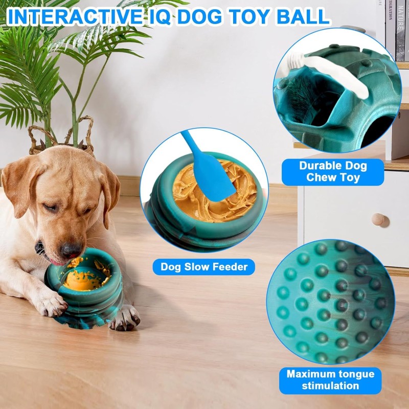 Dog Toy Factory - Manufacturer Wholesale Rolling Dog Ball Interactive Toy Slow Feeder Freezable Rubber